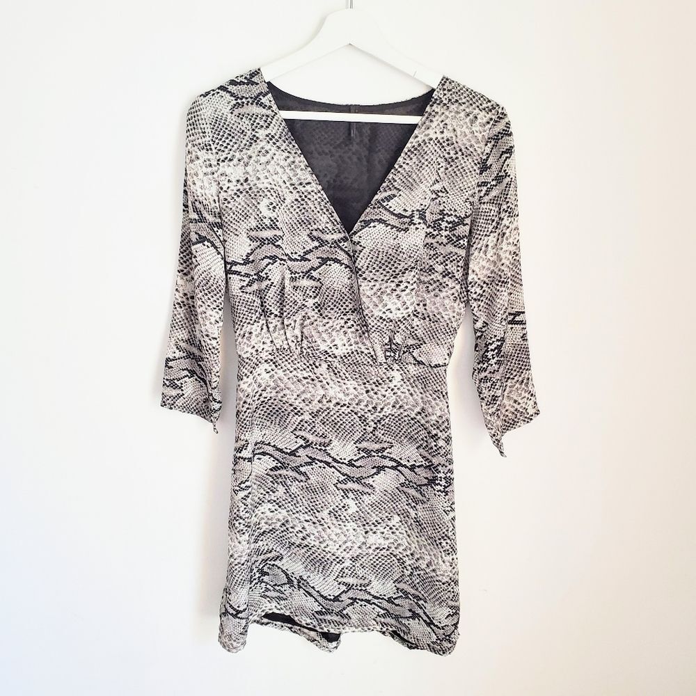 Mob Snakeskin Print Dress Size S